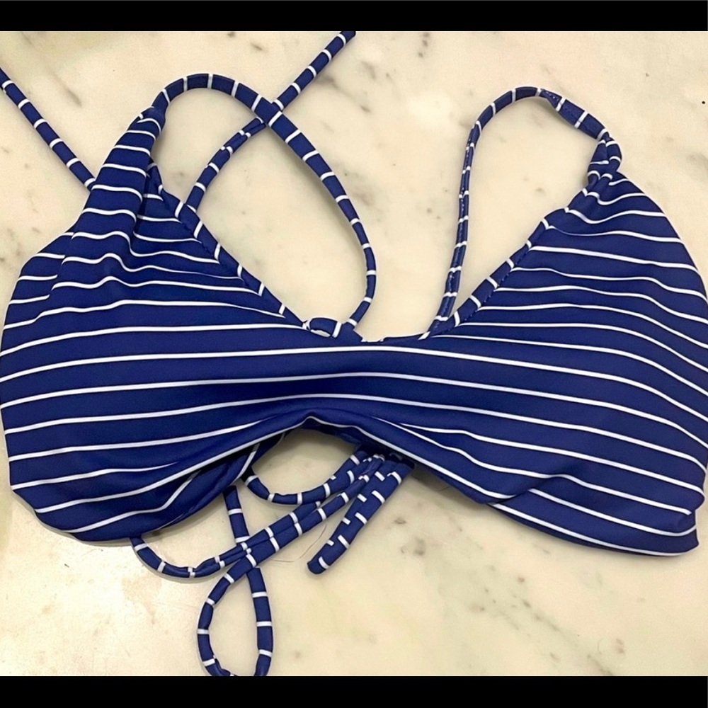 Cute navy and white striped Bikini!
